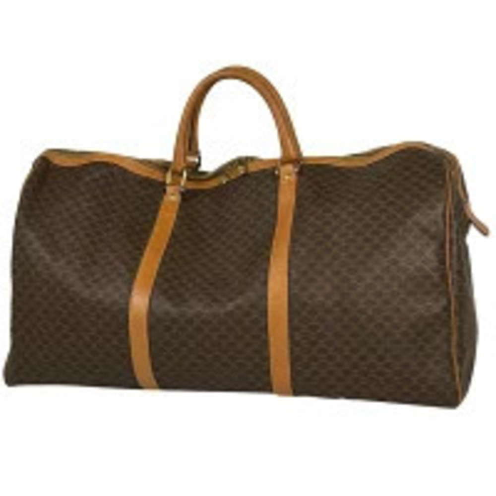 Celine Macadam Boston bag travel canvas brown